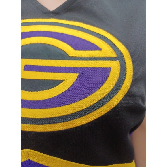 Vtg Varsity Cheerleading Cheerleader Uniform G Gators Purple Yellow Sz 36 - Picture 3 of 10